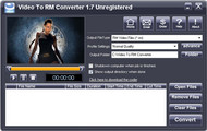 iWellsoft Video to RM Converter screenshot